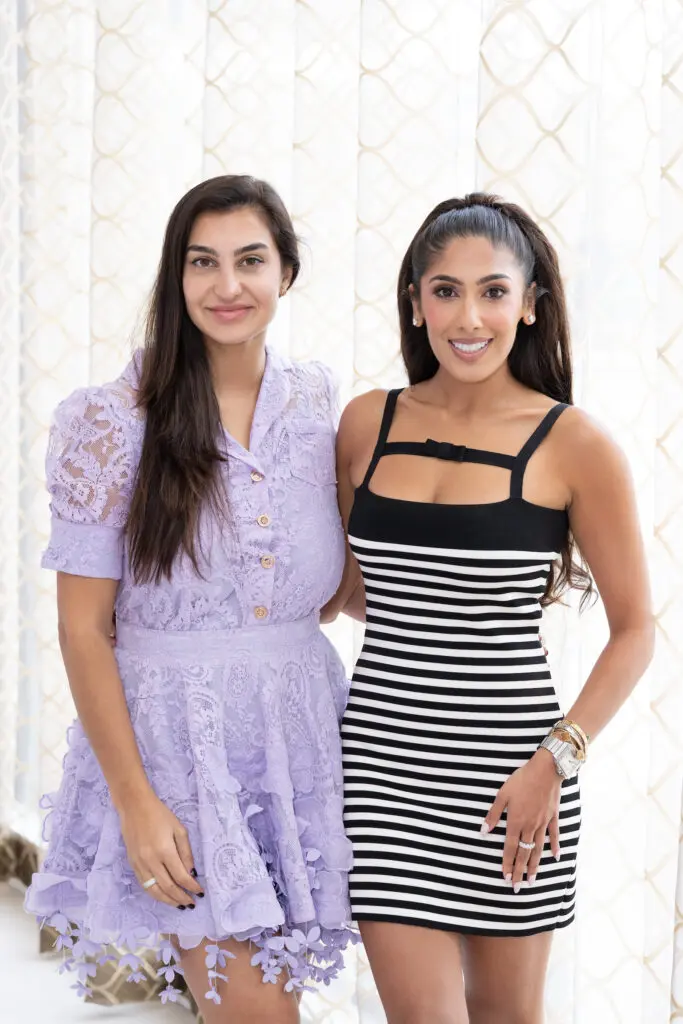 Hoda Sana, Zinat Ahmed at the Nina Ricci luncheon at Tootsies. (Photo by Wilson Parish)