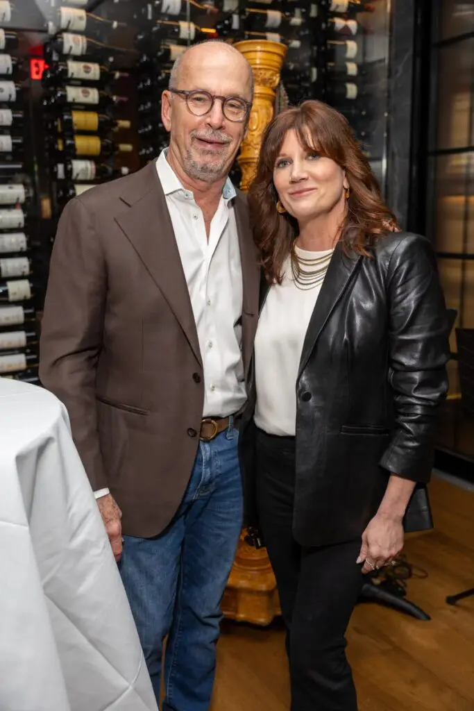 John Kidd, Darla Bankston May at the Frette opening dinner held at La Griglia (Photo by Jenny Antill)