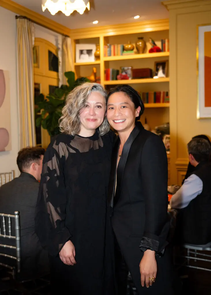 Dallas Contemporary’s new Executive Director Lucia Simek and exhibition curator Su Wu (Photo by A Sea of Love)