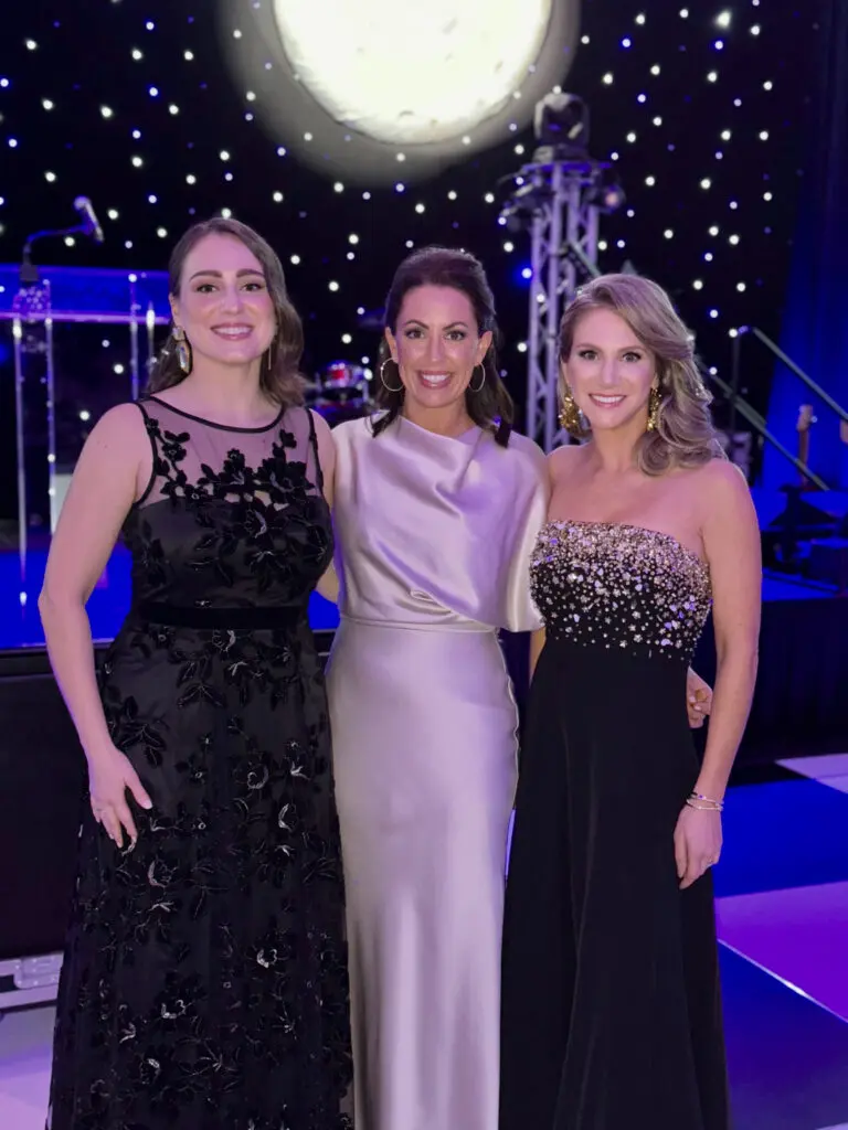 West University Park Lover's Ball chairs Kristen Browning, Liz Scofield, Jordan Jewett