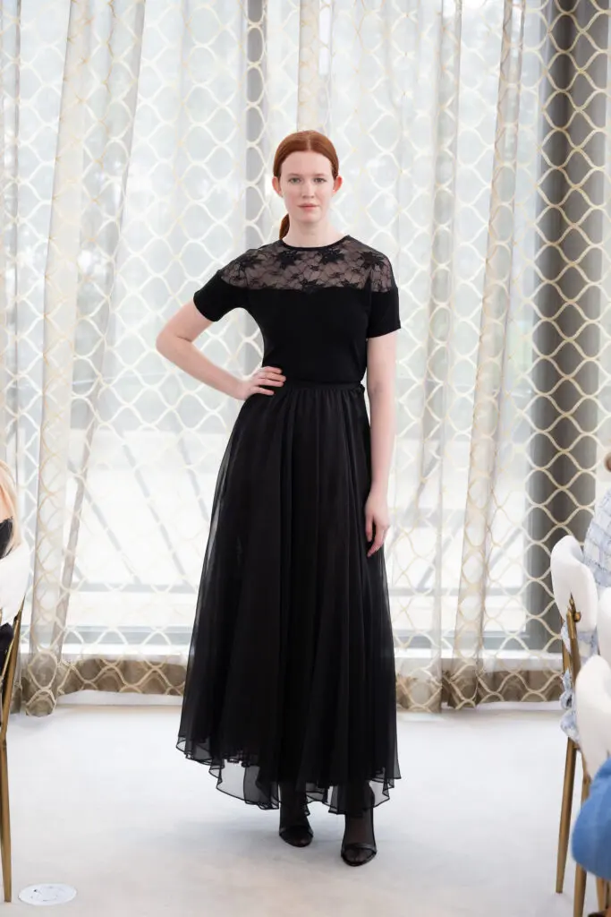 Nina Ricci fashions presented  at the fashion presentation and luncheon at Tootsies. (Photo by Wilson Parish)