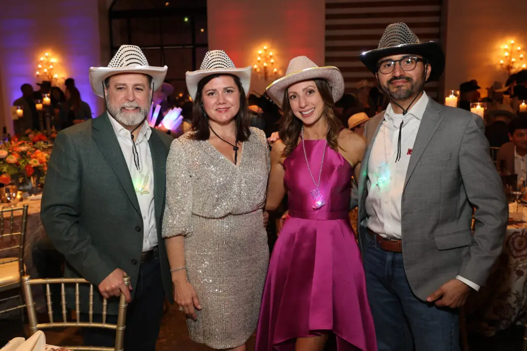 Scott & Erica Sevigny, Michelle & Inti Gonzalez at Memorial Hermann Foundation’s 'Boot Scootin' Boogie' (Photo by Priscilla Dickson)