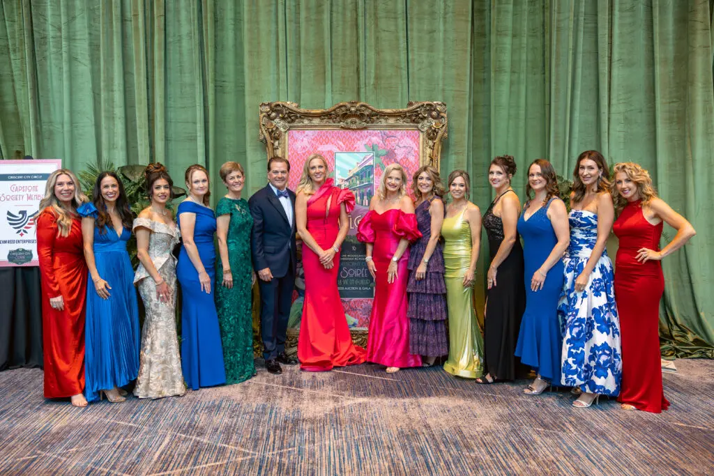 The gala committee for The Woodlands Christian Academy's Crescent City Soiree at The Woodlands Waterway Marriott. (Photo courtesy of TWCA)
