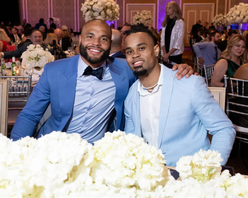 Dak Prescott and Jalen Tolbert (Photo by Tiffany Sage for BFA)