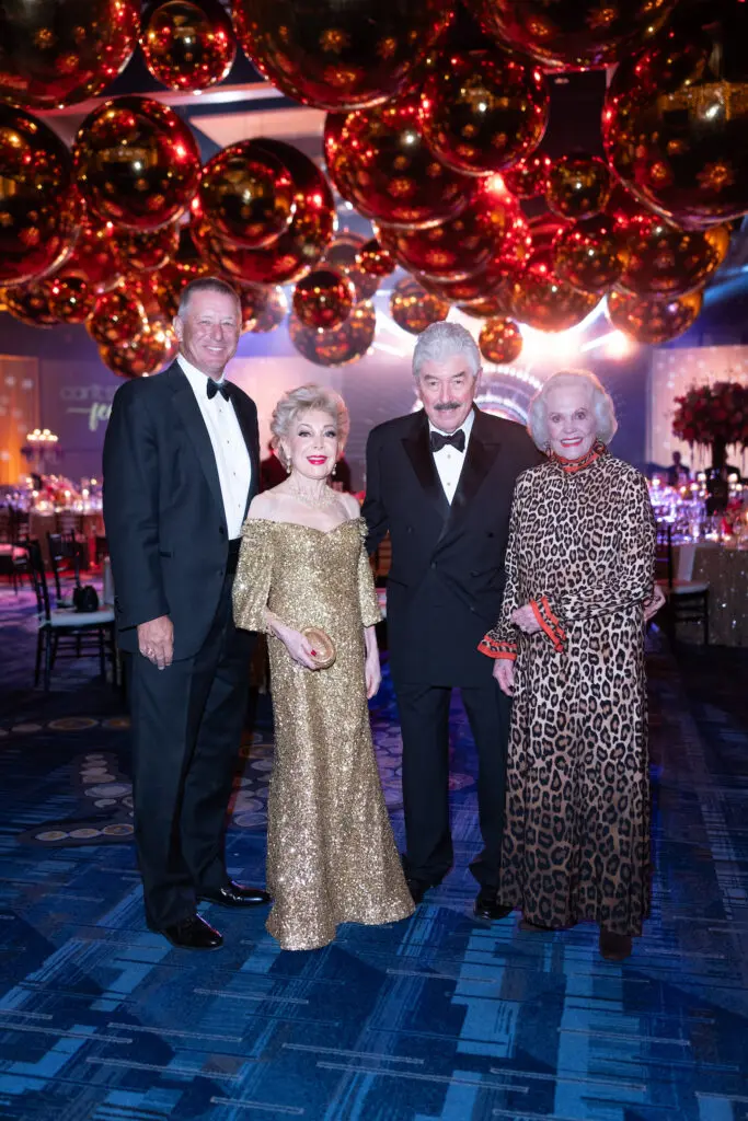 David Wuthrich, Margaret Alkek Williams, Danny Ward &  Nancy Ames at the Memorial Hermann Foundation Gala (Photo by Daniel Ortiz)