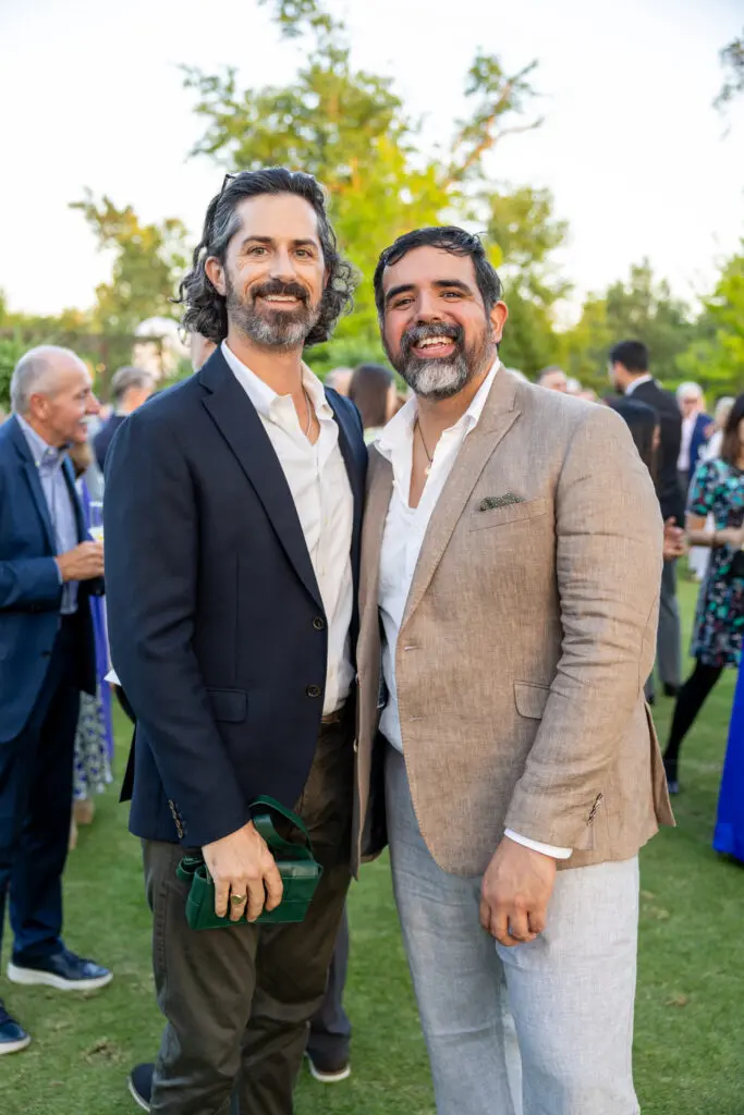 George Johnston, Jaime Loera at the Memorial Park Conservancy gala.  (Photo by Jenny Antill )