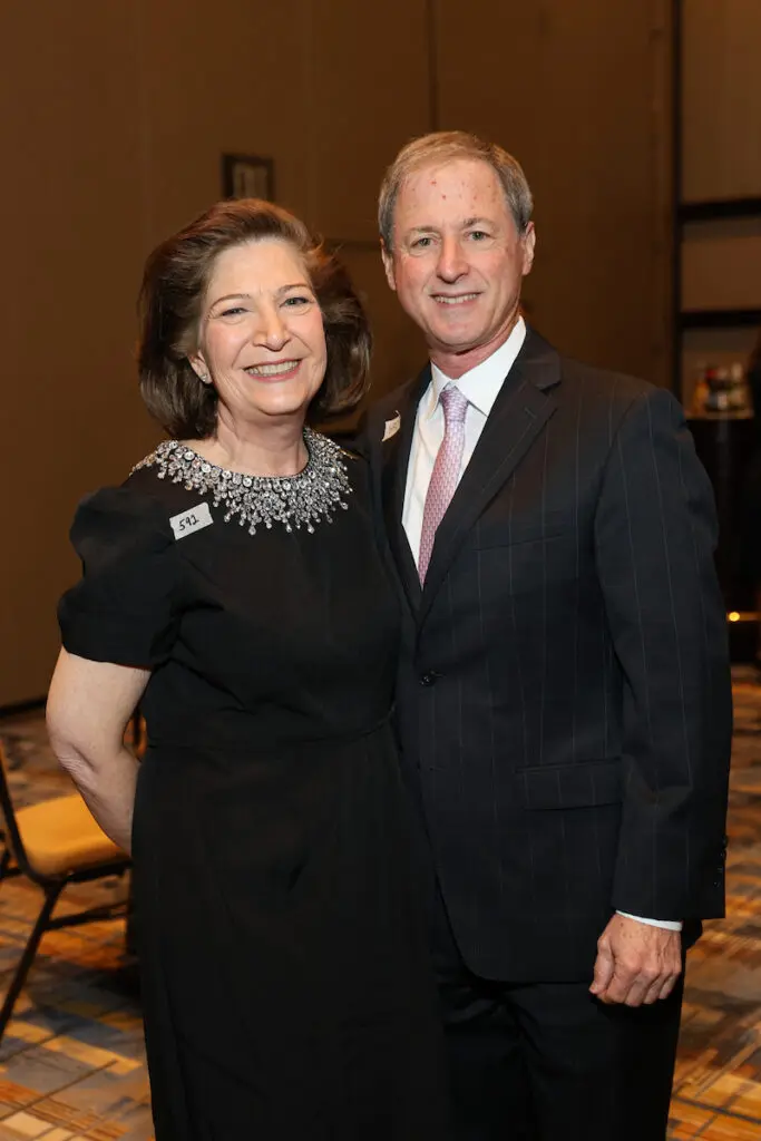 Interim HMH CEO Linda & Andy Burger at the Holocaust Museum Houston Lyndon Baines Johnson Moral Courage Award Dinner (Photo by Priscilla Dickson)
