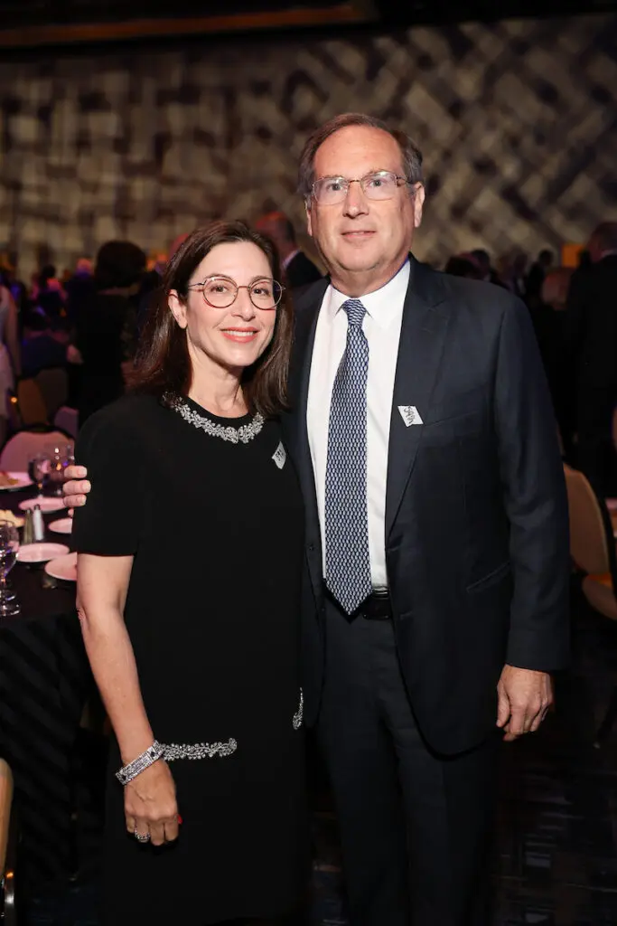 Honorary chairs Dr. Ria Collins, Ira Mitzner at the Holocaust Museum Houston Lyndon Baines Johnson Moral Courage Award Dinner (Photo by Priscilla Dickson)