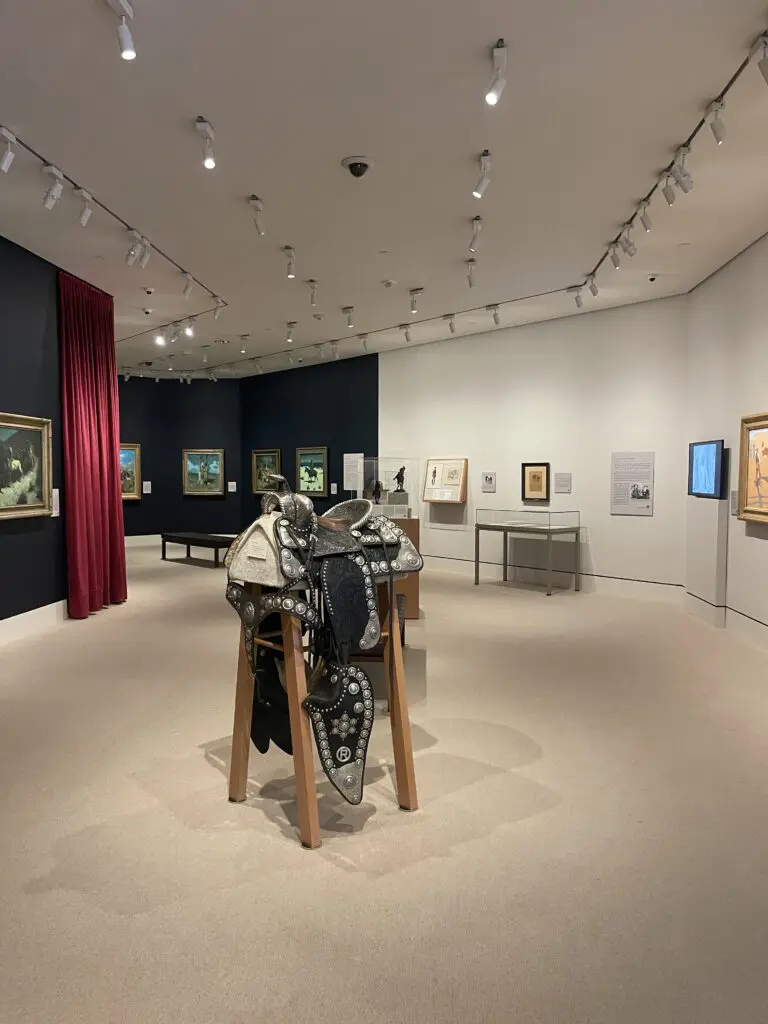 "The Cinematic West" exhibition winds through the entire Sid Richardson Museum. (Photo by Amanda Ogle)