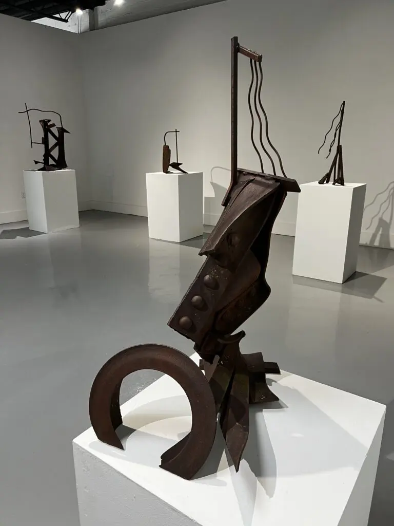 An installation view of "Mac Whitney: Scuptures from the 1970s," a posthumous exhibit in honor of late sculptor Mac Whitney at Kirk Hopper Fine Art in Dallas from March 8-May 24, 2025. (Courtesy Kirk Hopper Fine Art, Dallas)