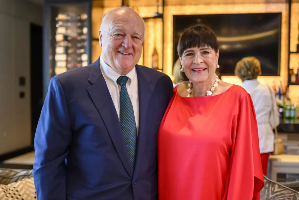 Bucky & Cynthia Allshouse at the Carolina Herrra event in the penthouse suite of The Post Oak Hotel (Photo by Michelle Watson,  CatchLightGroup.com)