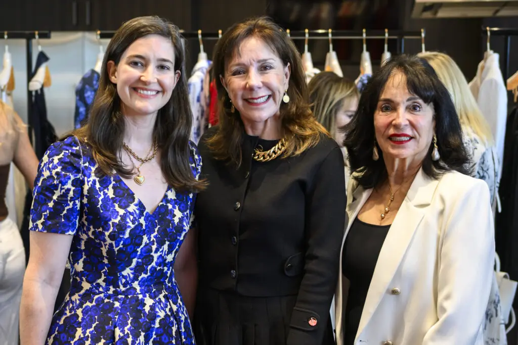 Lynden Unger, Elizabeth Stein, Mady Kades at the Carolina Herrera fête (Photo by Michelle Watson, CatchlightGroup.com)
