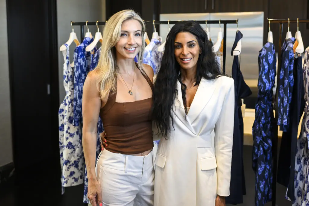 Megan Hotze, Ursaline Hamilton at the Carolina Herrera fête (Photo by Michelle Watson, CatchlightGroup.com)