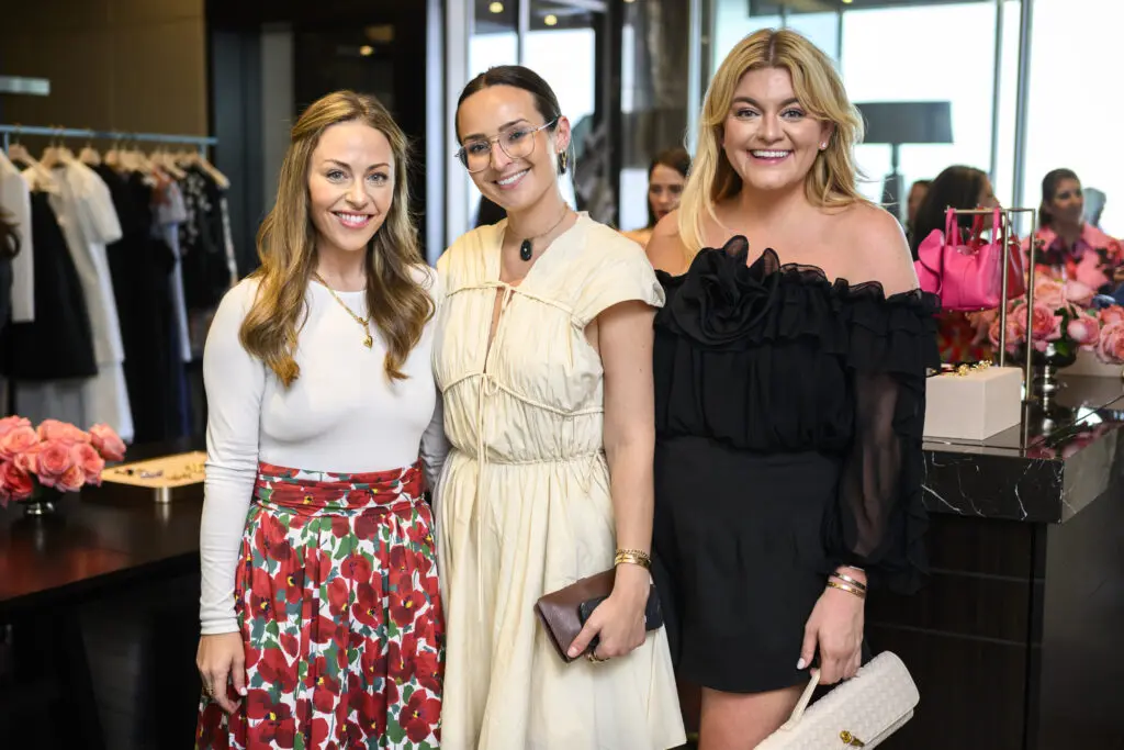 Lexi Sakowitz Marek, Miller Pierce, Lauren Gray at the Carolina Herrera fête (Photo by Michelle Watson, CatchlightGroup.com)
