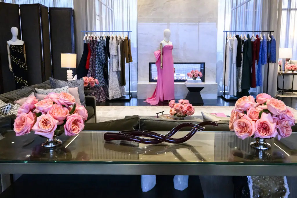 The Carolina Herrera team dressed the penthouse suite of the Post Oak Hotel for the fashion fête (Photo by Michelle Watson, CatchlightGroup.com)
