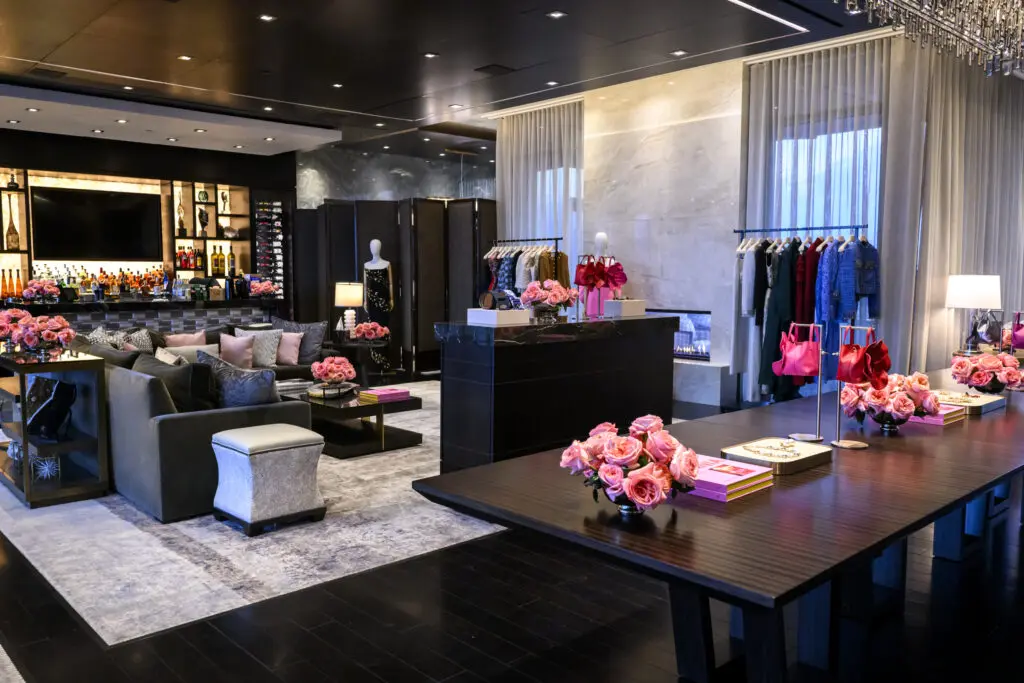 The Carolina Herrera team dressed the penthouse suite of the Post Oak Hotel for the fashion fête (Photo by Michelle Watson, CatchlightGroup.com)