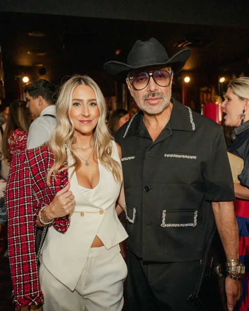 Event make-up sponsor FaceForward's Andrea Simmons,
 Ceron, who provided hair styling for models, at the Houston Texans/Christy Lynn fashion reveal at Drake's Hollywood. (Photo by SI VO Photography)