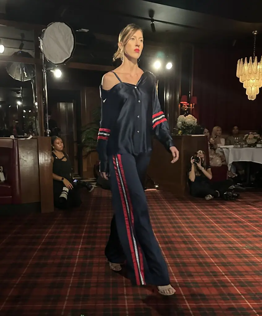 Sexy silk lounge wear from the Christy Lynn capsule collection for the Houston Texans