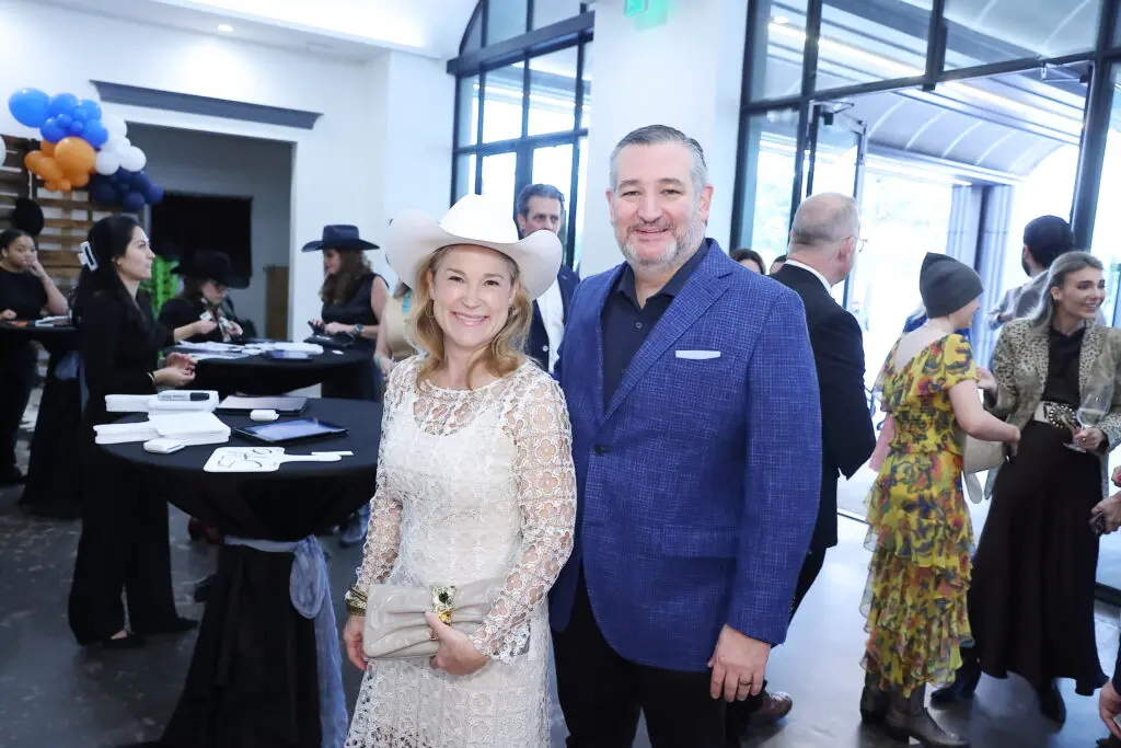 Heidi and Senator Ted Cruz at the Sky High for Kids 'Better in Boots' gala (Photo by Quy Tran Photography)