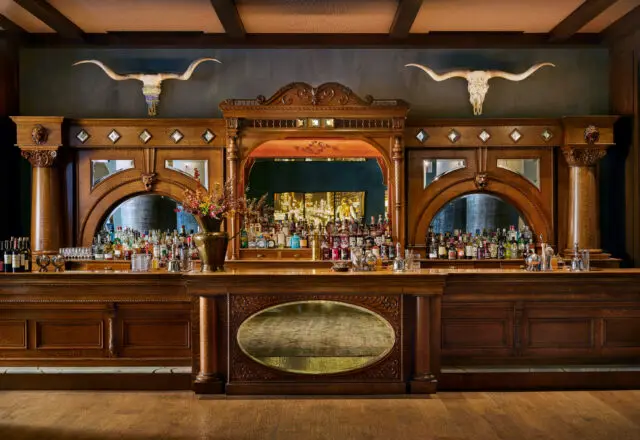 The Bar at Bowie House is a favorite haunt to spot celebrities, often in town filming Taylor Sheridan TV shows.