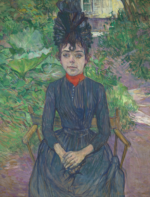 Henri de Toulouse‐Lautrec's "Portrait of Justine Dieulh," 1891.