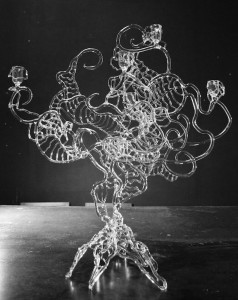 A Plum candelabra.