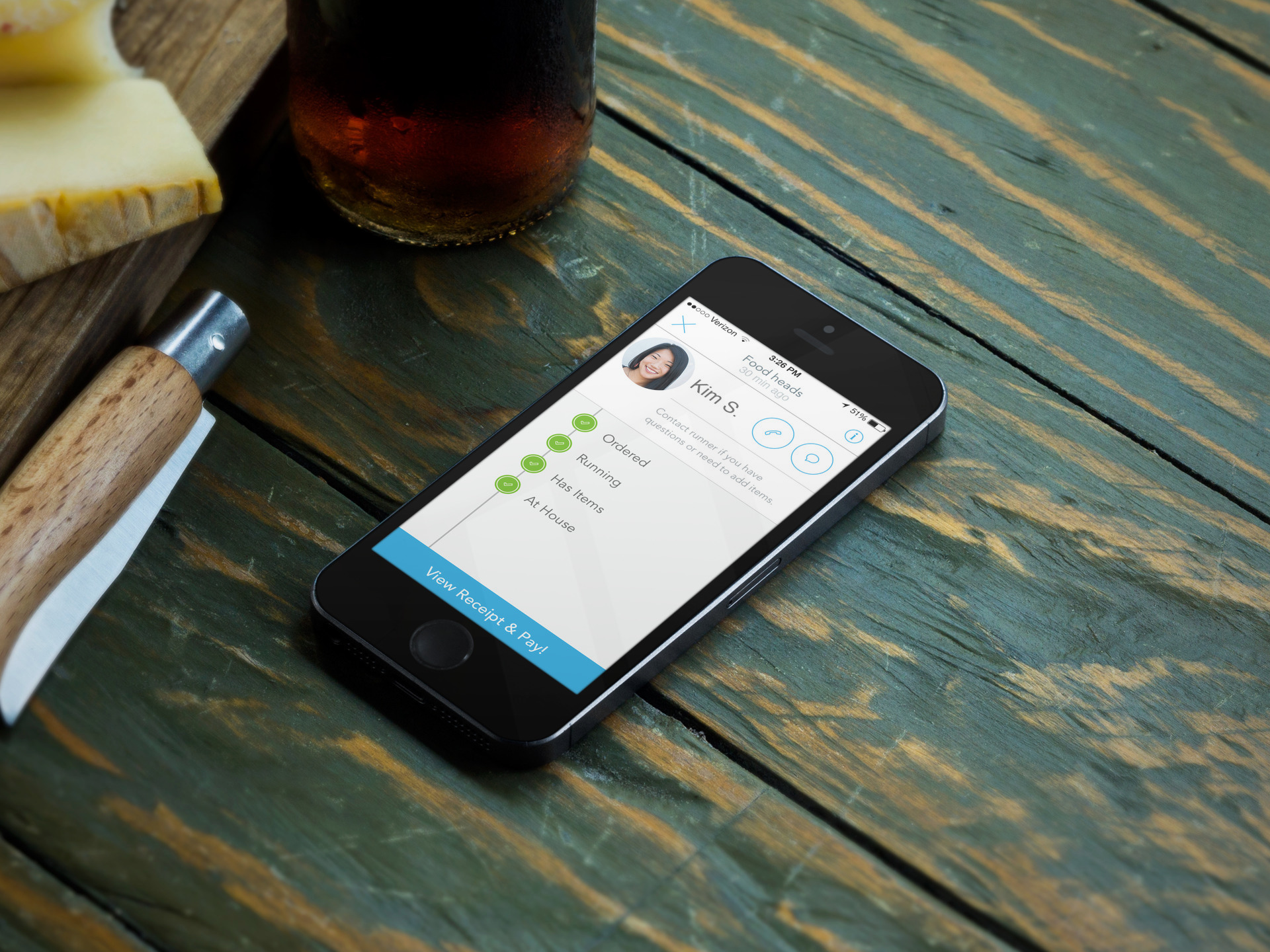 Track your order from pick up to delivery at your door.