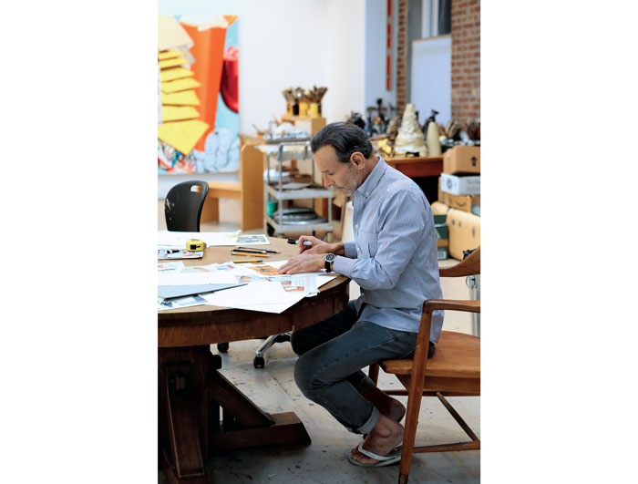 David Salle portrait by Costas Picadas