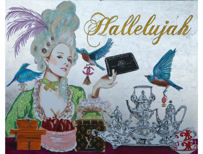 "Hallelujah" courtesy Ashley Longshore Art.