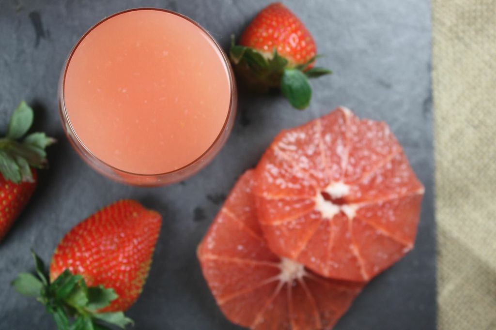 Spring Grapefruit Strawberry Tonic