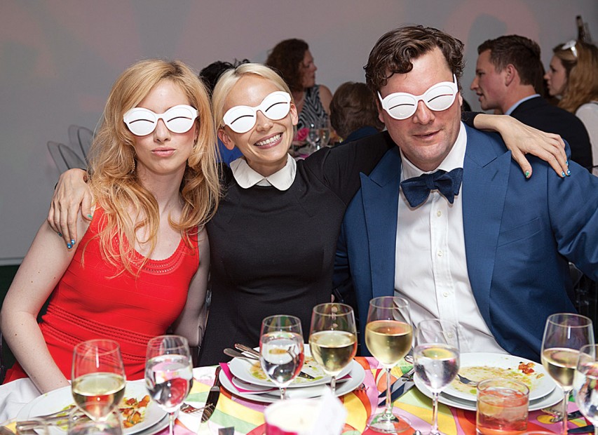 Kaleta Blaffer Johnson, Tracey Langfitt and John Blaffer Royall at the 2014 Blaffer Gala