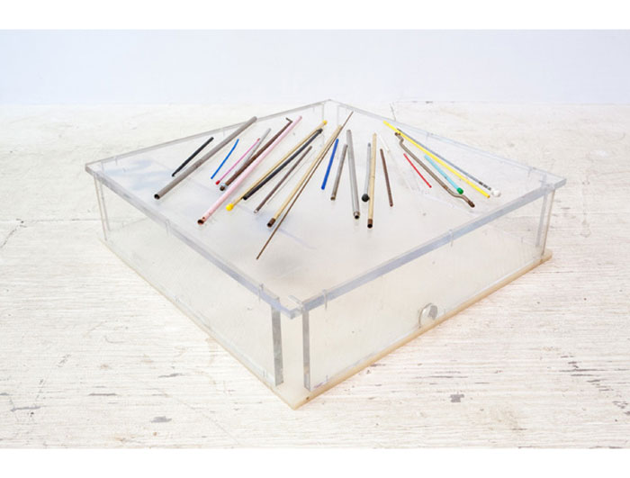 Texan Andy Coolquitt also made an impact in Lisa Cooley's Frieze booth. 