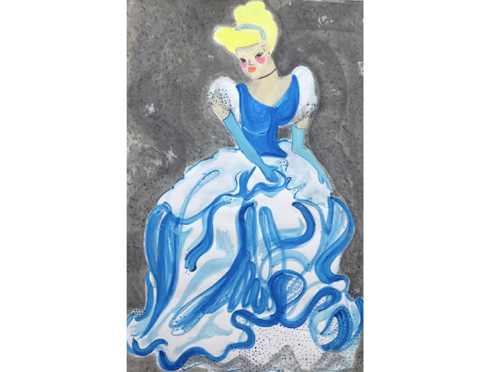 Chelsea Culp's take on Cinderella at Johannes Vogt in Chelsea. 