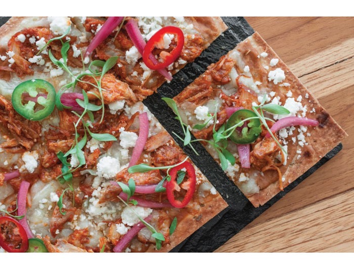 BBQ Pulled Pork Flatbread at TABLE on Post Oak 