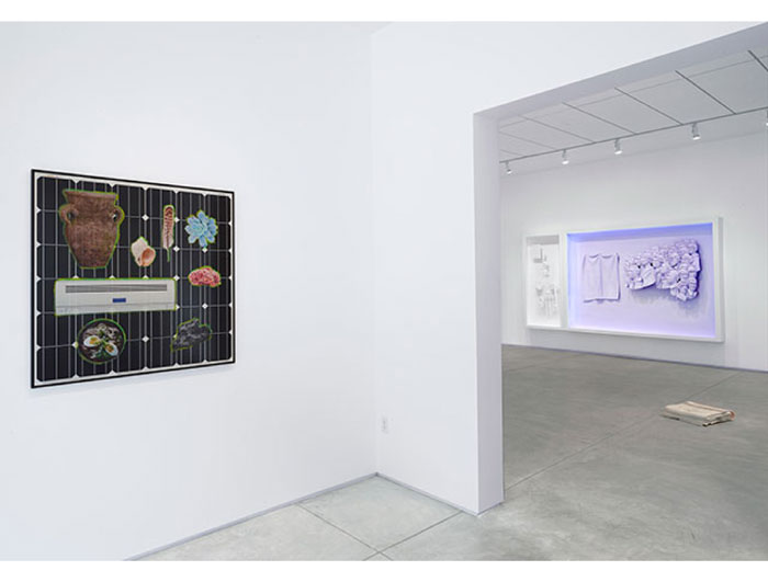 At Inman Gallery, Michael Jones McKean's smart installation "a hundred twenty six billion acres," 2015, holds court. The artist, a Micronesian-born former MFAH Core Fellow, has garnered a Guggenheim for his curious, intricate practice (through July 4).