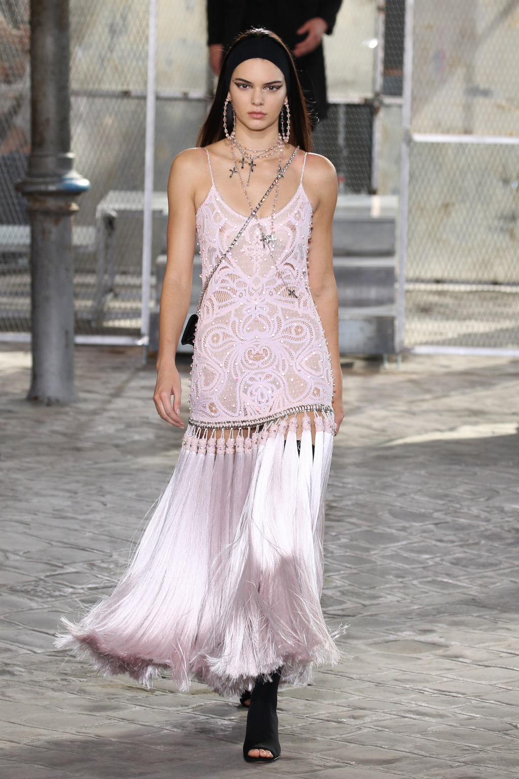 PARIS, FRANCE - JUNE 26: Kendall Jenner walks the runway during the Givenchy Menswear Spring/Summer 2016 show as part of Paris Fashion Week on June 26, 2015 in Paris, France. (Photo by Antonio de Moraes Barros Filho/WireImage)