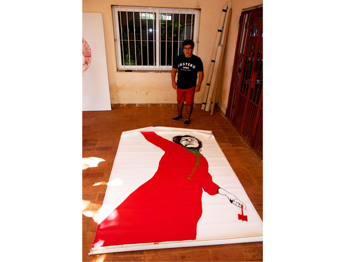 Studio visit with artist Santiago Rodriguez Olazabal