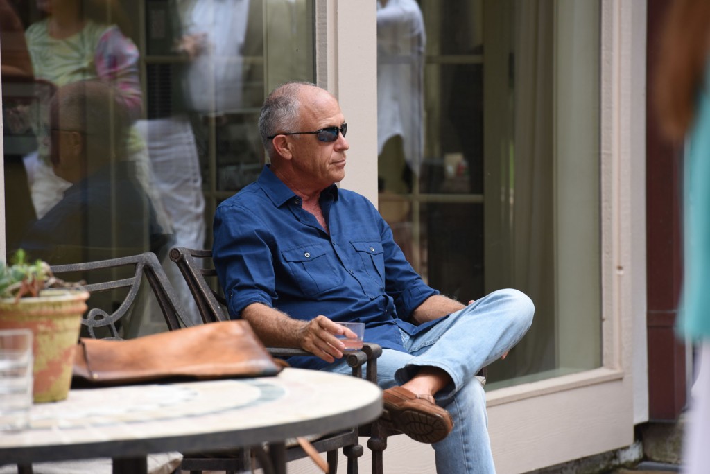 Andre Leeder takes in the scene.