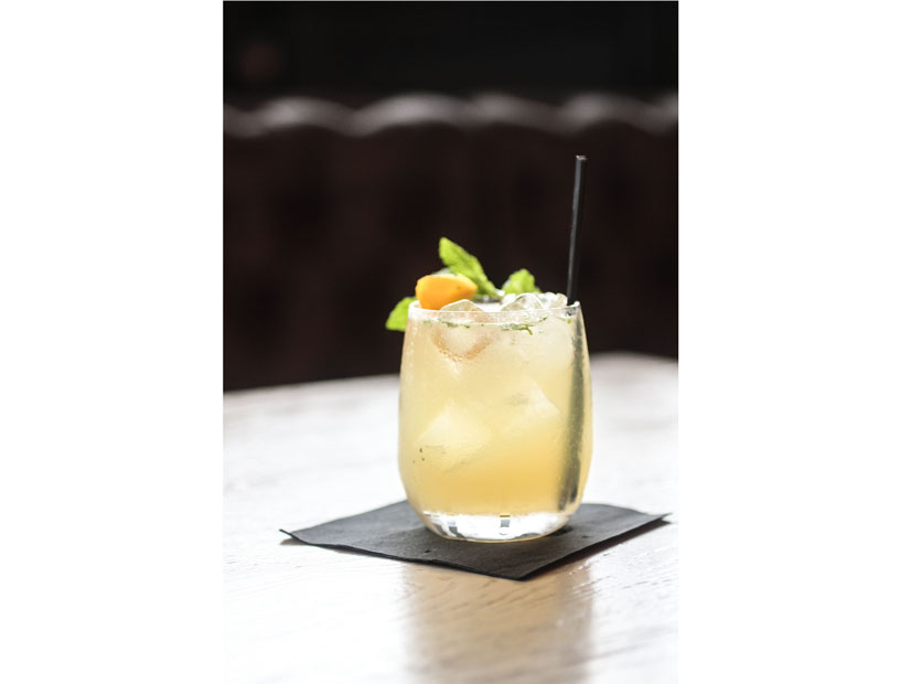 Relax with an orange mint mule at Bradley's Fine Diner.