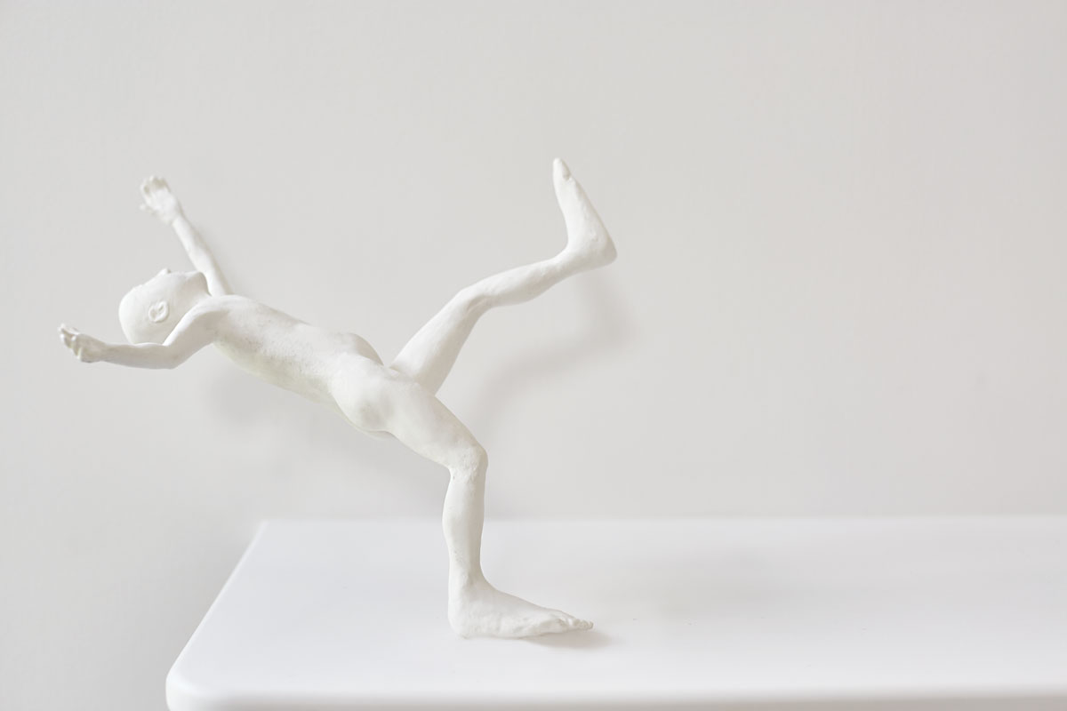 The artist’s "falling man," 2013