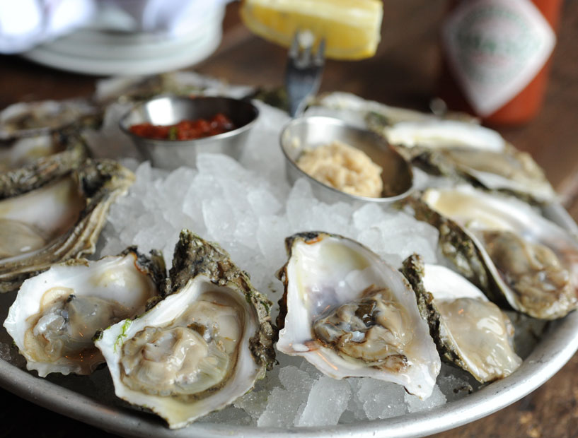 Get 50 cents off of Liberty Kitchen's prized gulf oysters. 