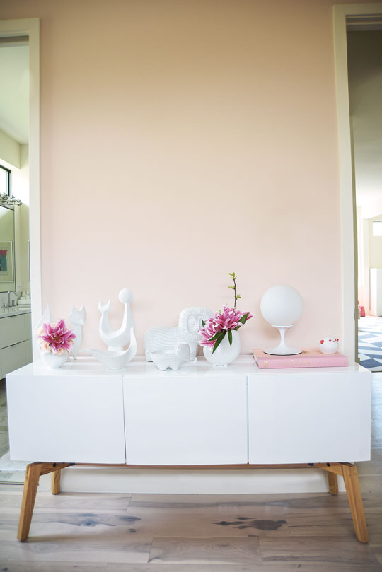 Study in white and pink