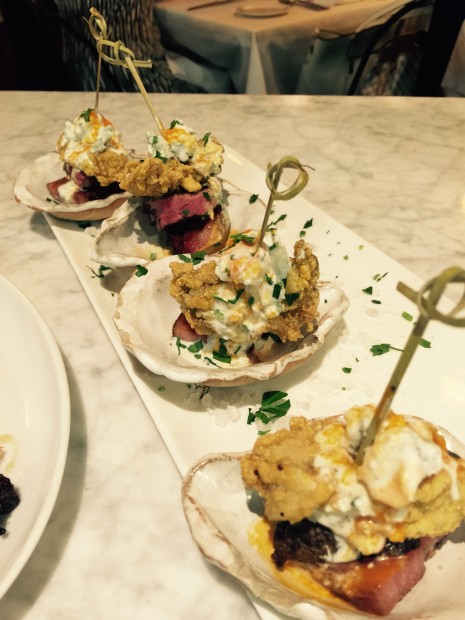 You can get this oyster concoction at B&B Butchers in Houston, and I recommend that you do so.