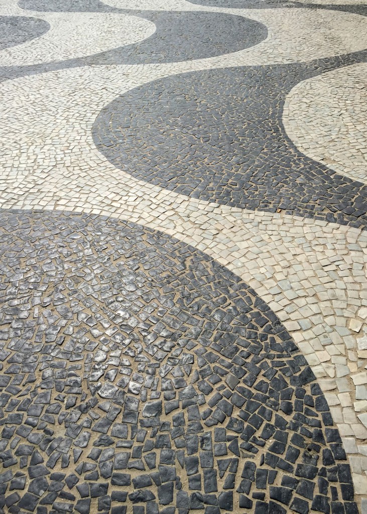 Iconic walkway of Copacabana beach, Rio de Janeiro 