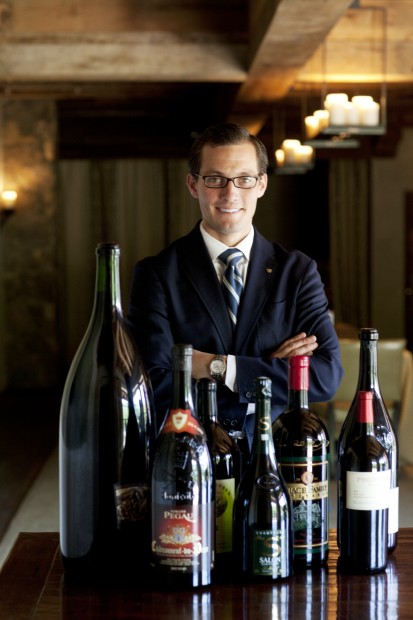 This man pours wines in the foothills of The Smoky Mountains. (beall + thomas photography)