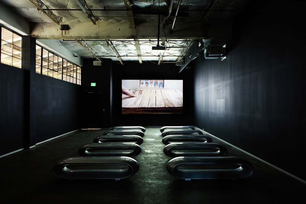 Bani Abidi's An Unforseen Situation, 2015. Video installation at Dallas Contemporary, 2015.