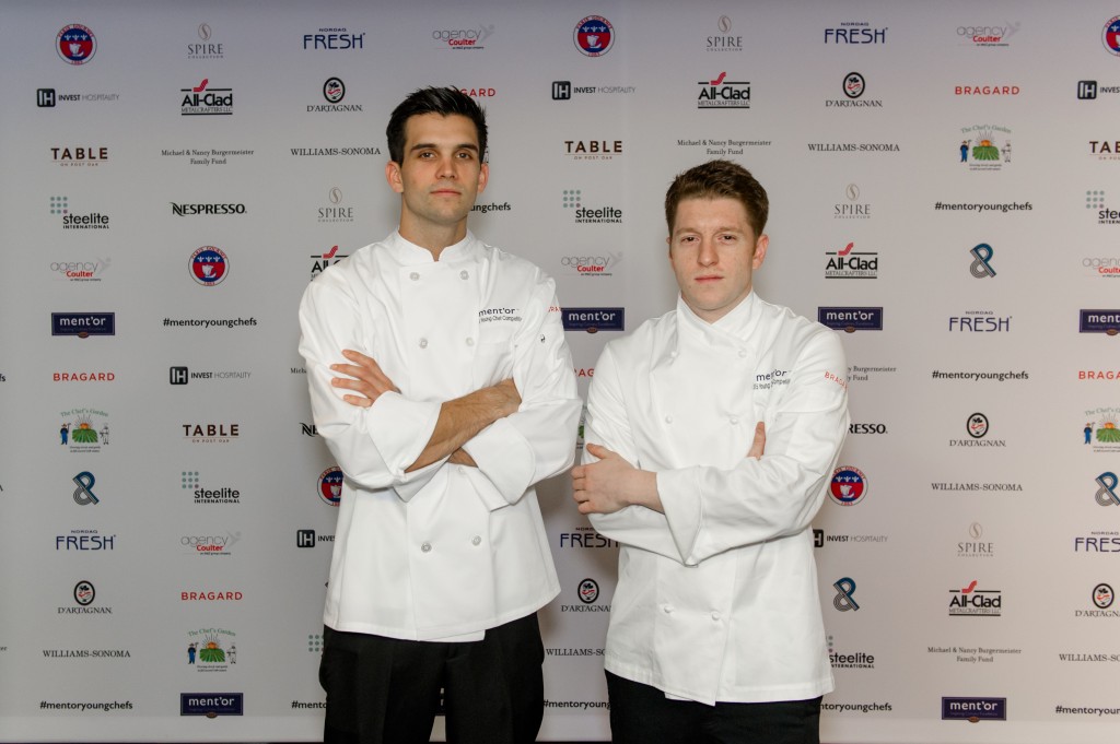 Lee Foden-Clarke, right, and Camden Herschberger took first place in Ment'or BKB's Young Chef Competition. (Photo courtesy Ment'or BKB)