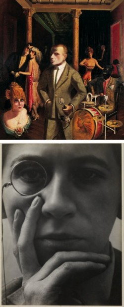 Upper image: Otto Dix, To Beauty (An die Schönheit), 1922, oil and collage on canvas, Von der Heydt-Museum Wuppertal, Germany, © 2015 Artists Rights Society (ARS), New York/VG Bild-Kunst, Bonn, photo courtesy Von der Heydt-Museum Wuppertal, Germany.
Lower Image: Aenne Biermann, Woman with Monocle (Dame mit Monokel), c. 1928, gelatin silver print, Pinakothek der Moderne, Munich/Stiftung Ann und Jürgen Wilde, photo: Bayerische Staatsgemäldesammlungen, Fotoarchiv.
