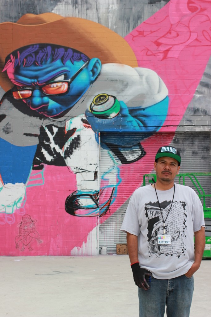 Real Tres with his mural. (1503 Chartres St.)
