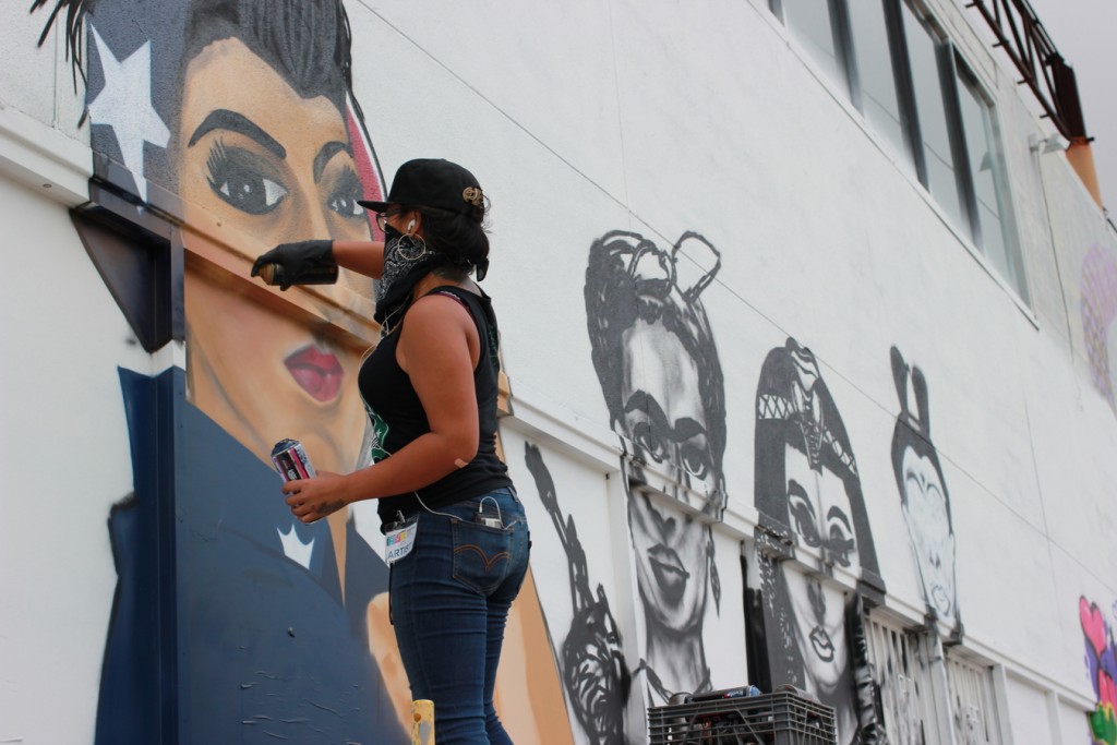 Kween897, a native Houstonian, depicts significant women in history. (1513 St. Emanuel) 